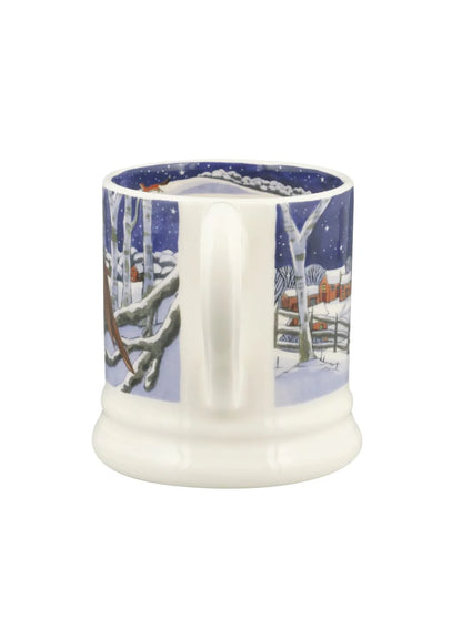 Christmas Midnight Robin half pint mug - Emma Bridgewater
