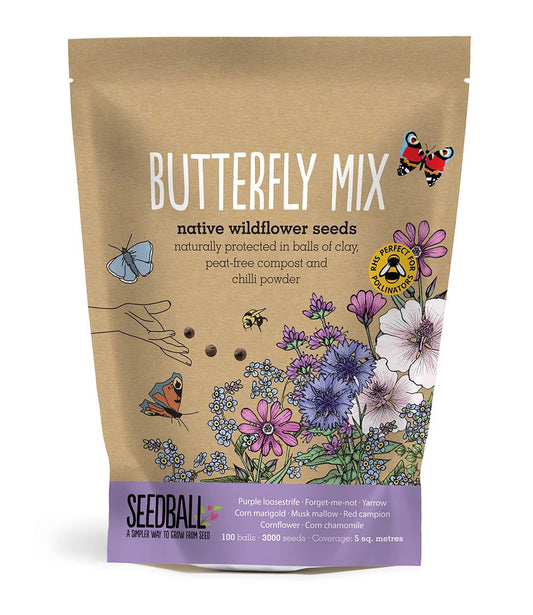 Seedball ~ BUTTERFLY MIX ~ native wildflower seeds