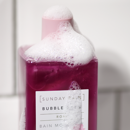 Rose bubble bath