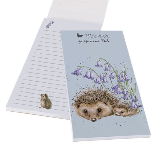 Magnetic shopping list pad - hedgehog - Wrendale