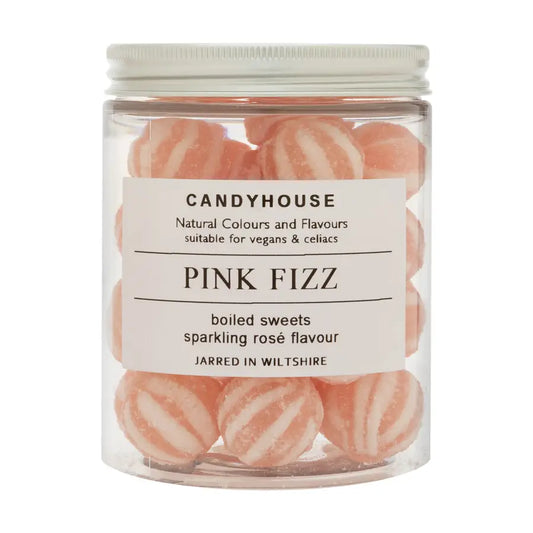Candyhouse Pink Fizz boiled sweets in jam jar