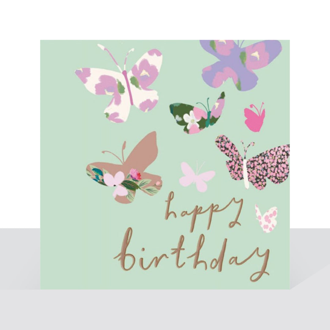 Happy birthday butterflies card - Stephanie Dyment