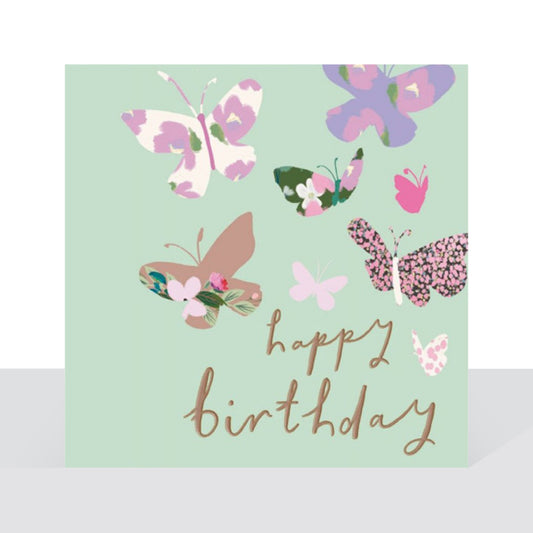 Happy birthday butterflies card - Stephanie Dyment