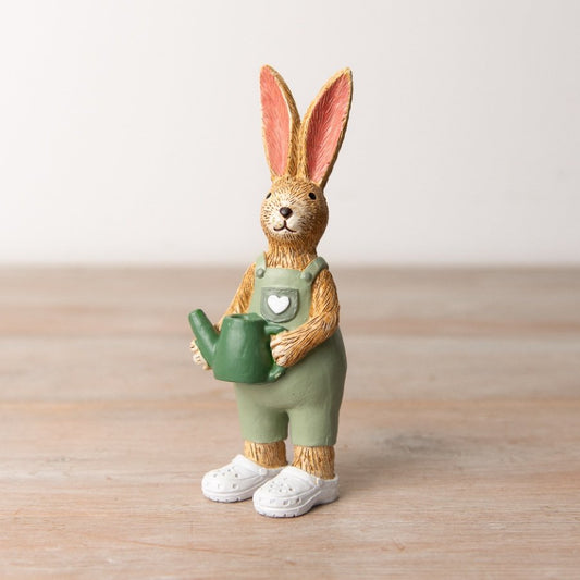 Gardening bunny rabbit ornament standing