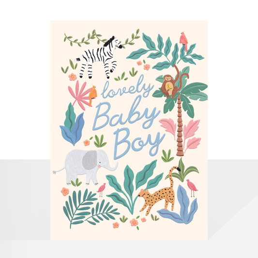 Lovely baby boy - card
