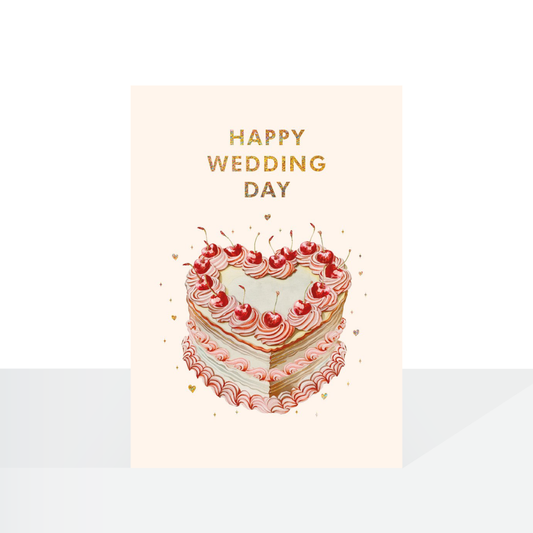 Happy wedding day cake