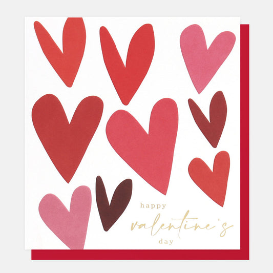 Happy Valentine’s Day - hearts, card