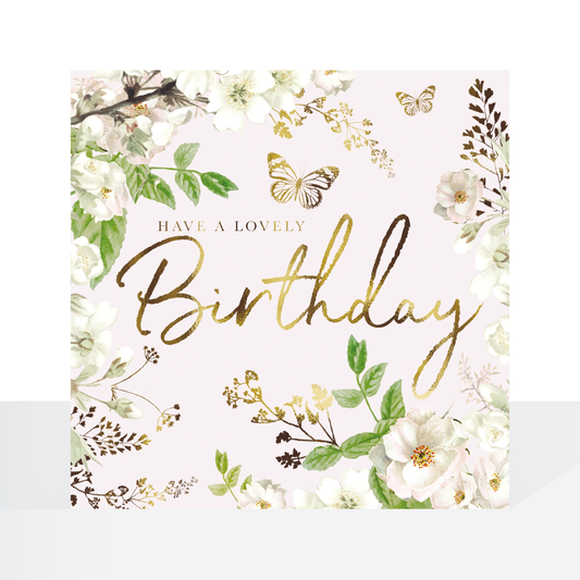 Meadow cottage flowers  - birthday card