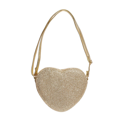 Rockahula Love Heart gold glitter bag