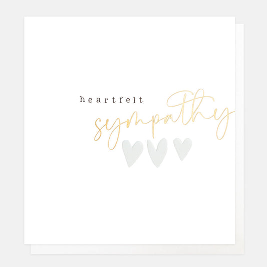 Heartfelt sympathy - card