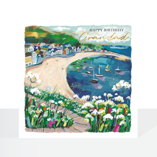 Grandad sea view birthday card