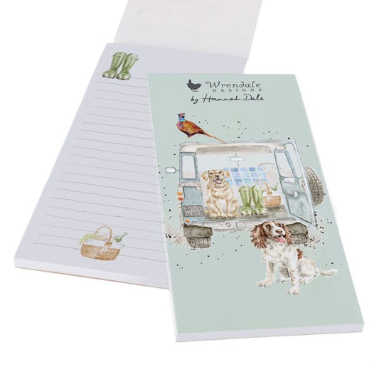 Magnetic shopping list pad - Paws for a picnic - Wrendale