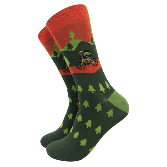 Men’s bamboo socks - Forest cycling