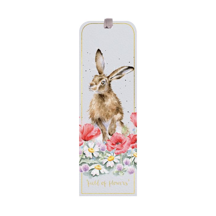 Bookmark - Field of flowers, hare - Wrendale