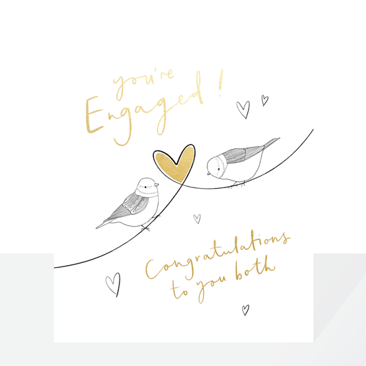 You’re engaged, birds - card