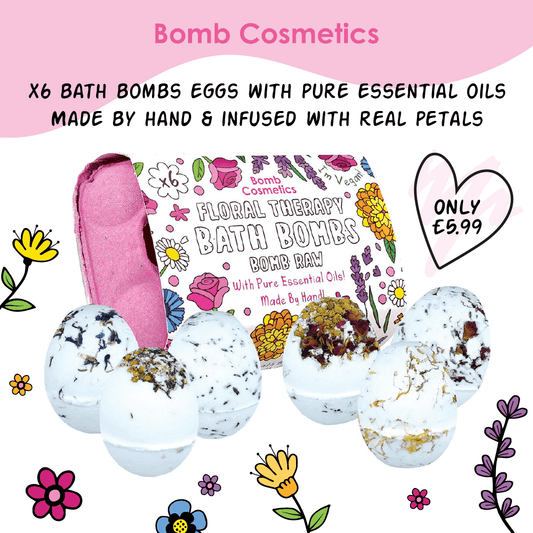 Floral therapy bath bomb eggs - Bomb Cosmetics
