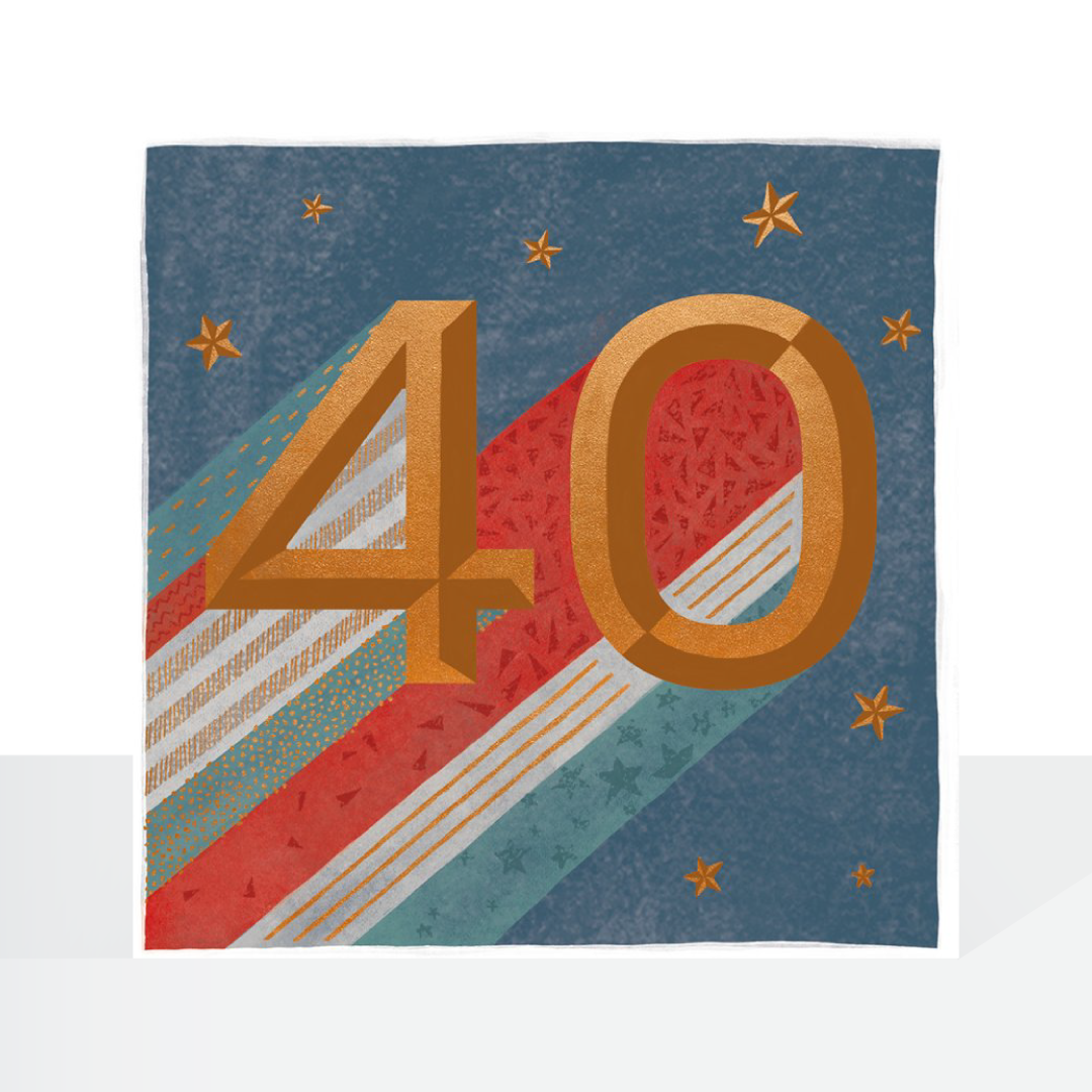 40th birthday card - Male