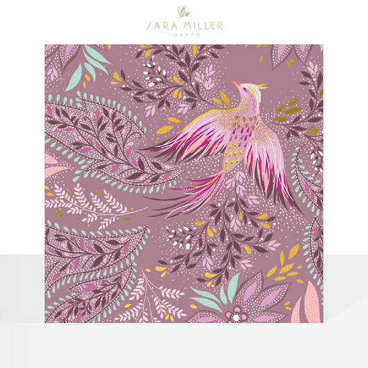 Paisley floral bird - Sara Miller card