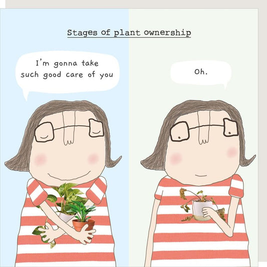 Plant ownership - Rosie Made A Thing card