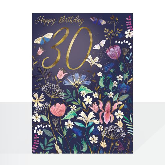 30th fable female birthday card