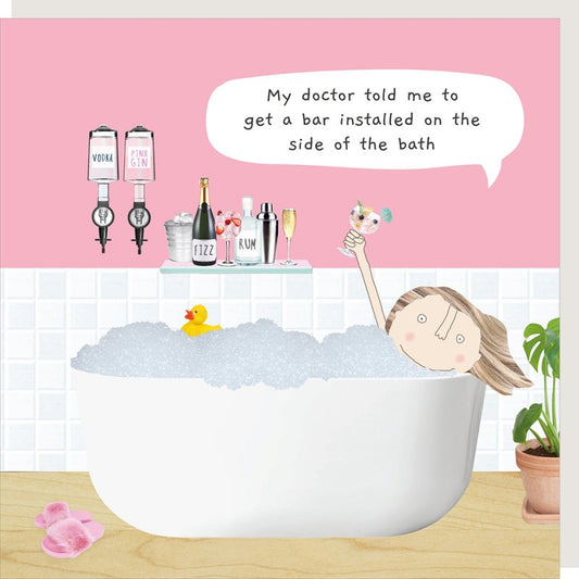 Bath bar - birthday card