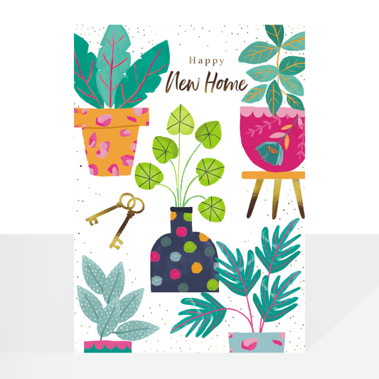 New home plants - card