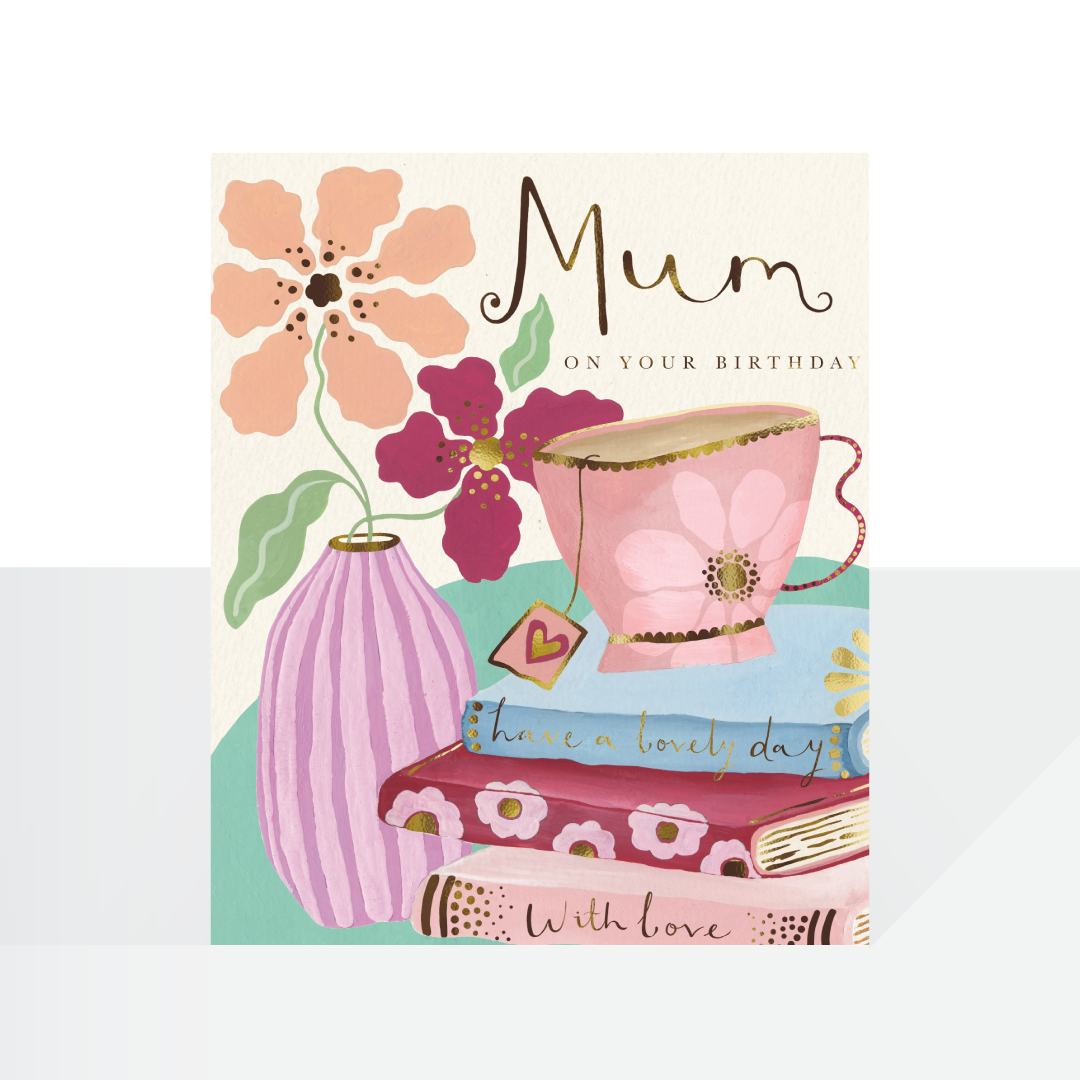 Mum on your birthday modern floral