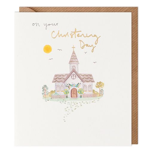 On your Christening Day card