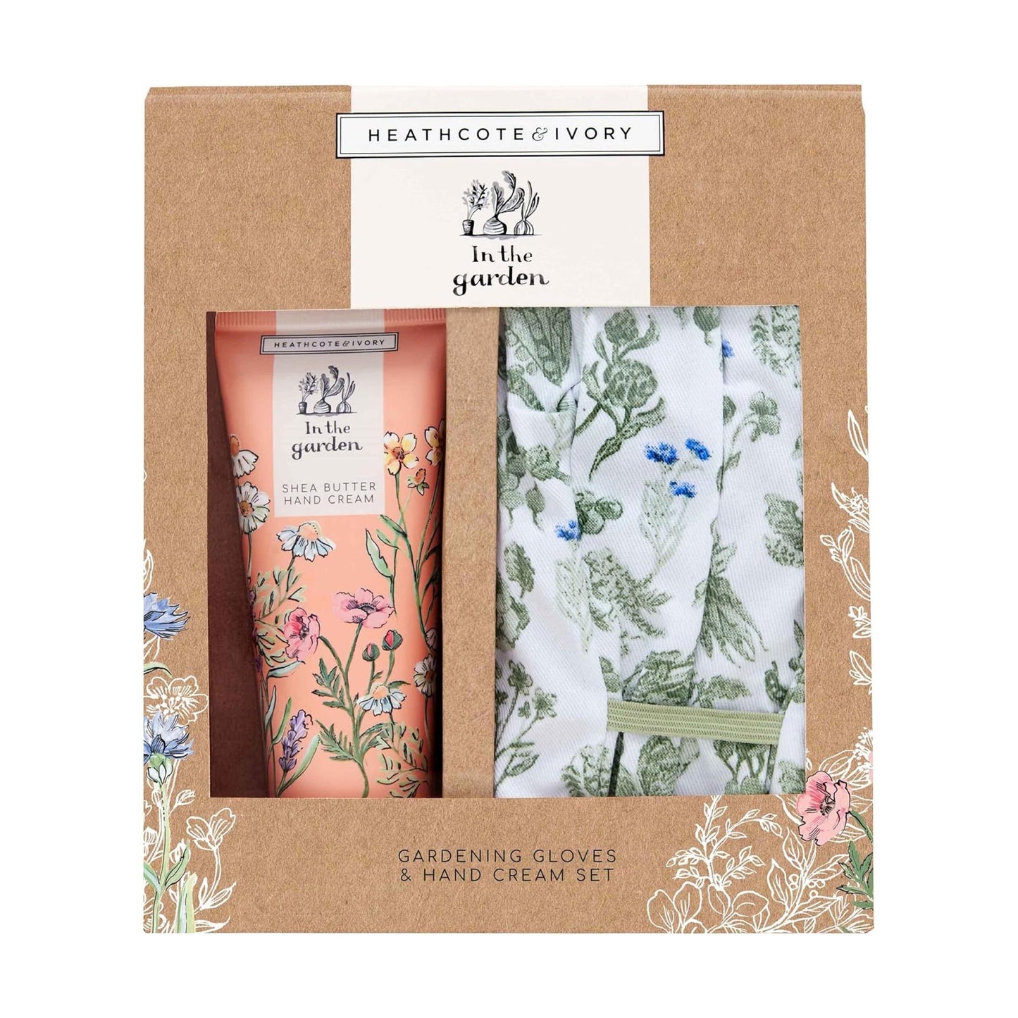 In the garden gloves & hand cream set - Heathcote & Ivory