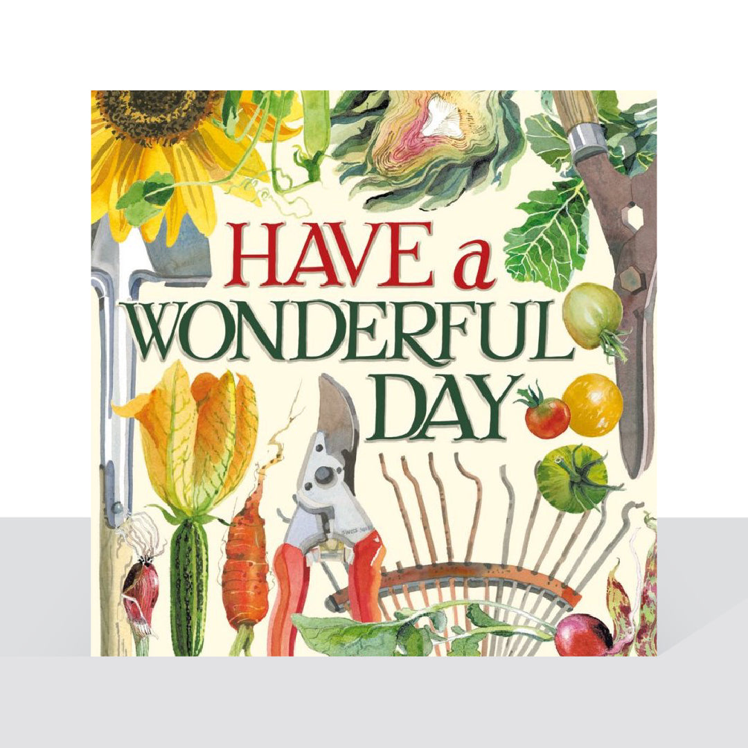 Wonderful day gardening, Emma Bridgewater - card