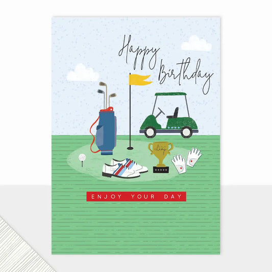Golfing birthday card
