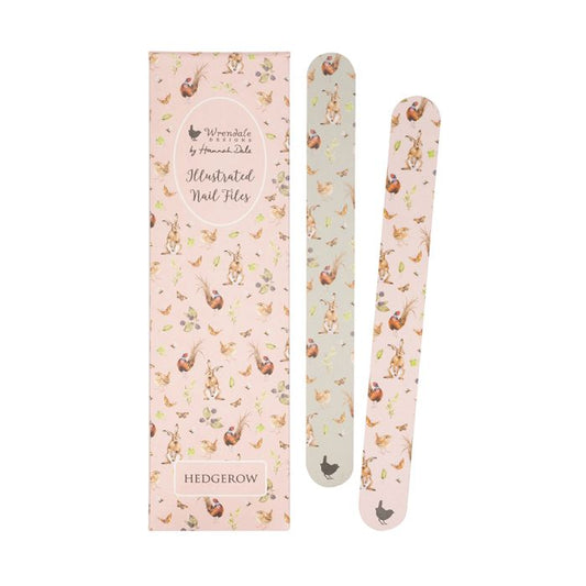 Illustrated nail files x2, Hedgerow - Wrendale