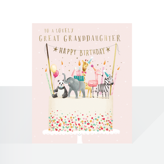 Lovely Great Granddaughter birthday card