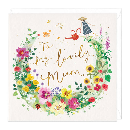 Lovely Mum birthday - gardening card