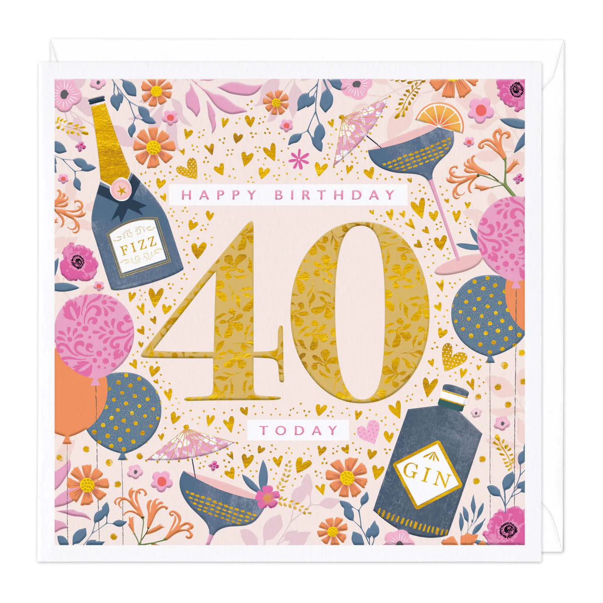 40th birthday female - card