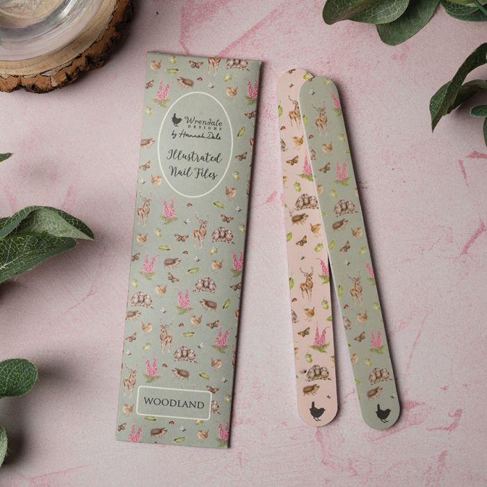 Illustrated nail files x2, Woodland - Wrendale