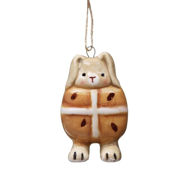 Hot Cross Bunny hanging decoration Easter Tree