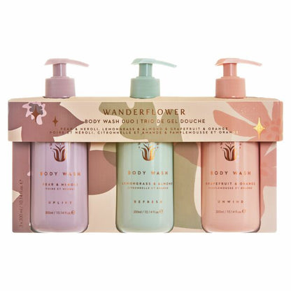 Wanderflower Body Wash trio Gift Set