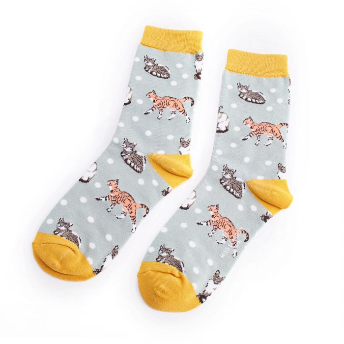 Cats bamboo socks - boxed trio