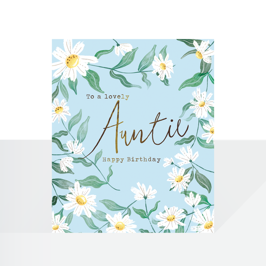 Lovely Auntie birthday card