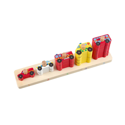 Emergency vehicles counting game baby gift - Orange Tree Toys