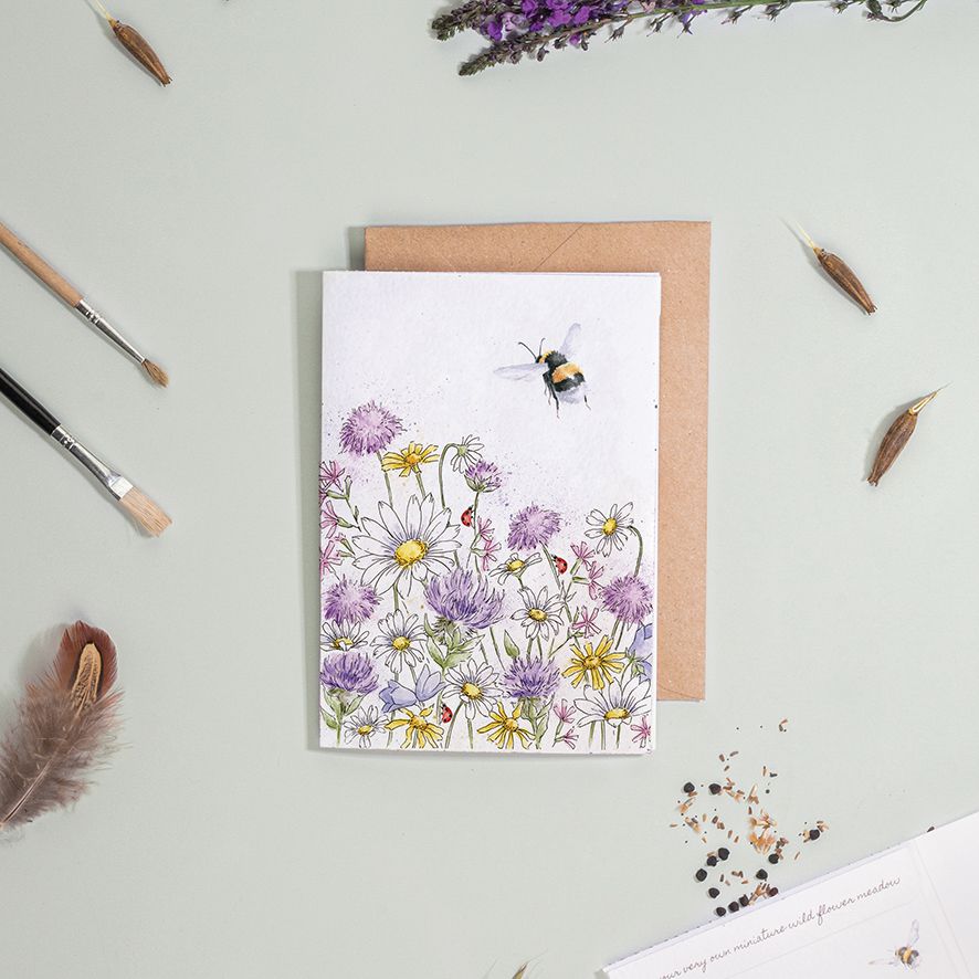 Just bee-cause, bumblebee - seed card