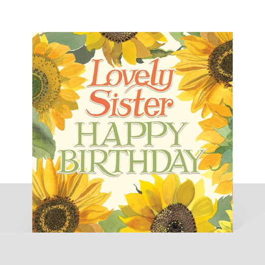 Lovely Sister, Sunflowers Emma Bridgewater - card