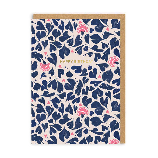 Happy birthday marble hearts - Cath Kidston card