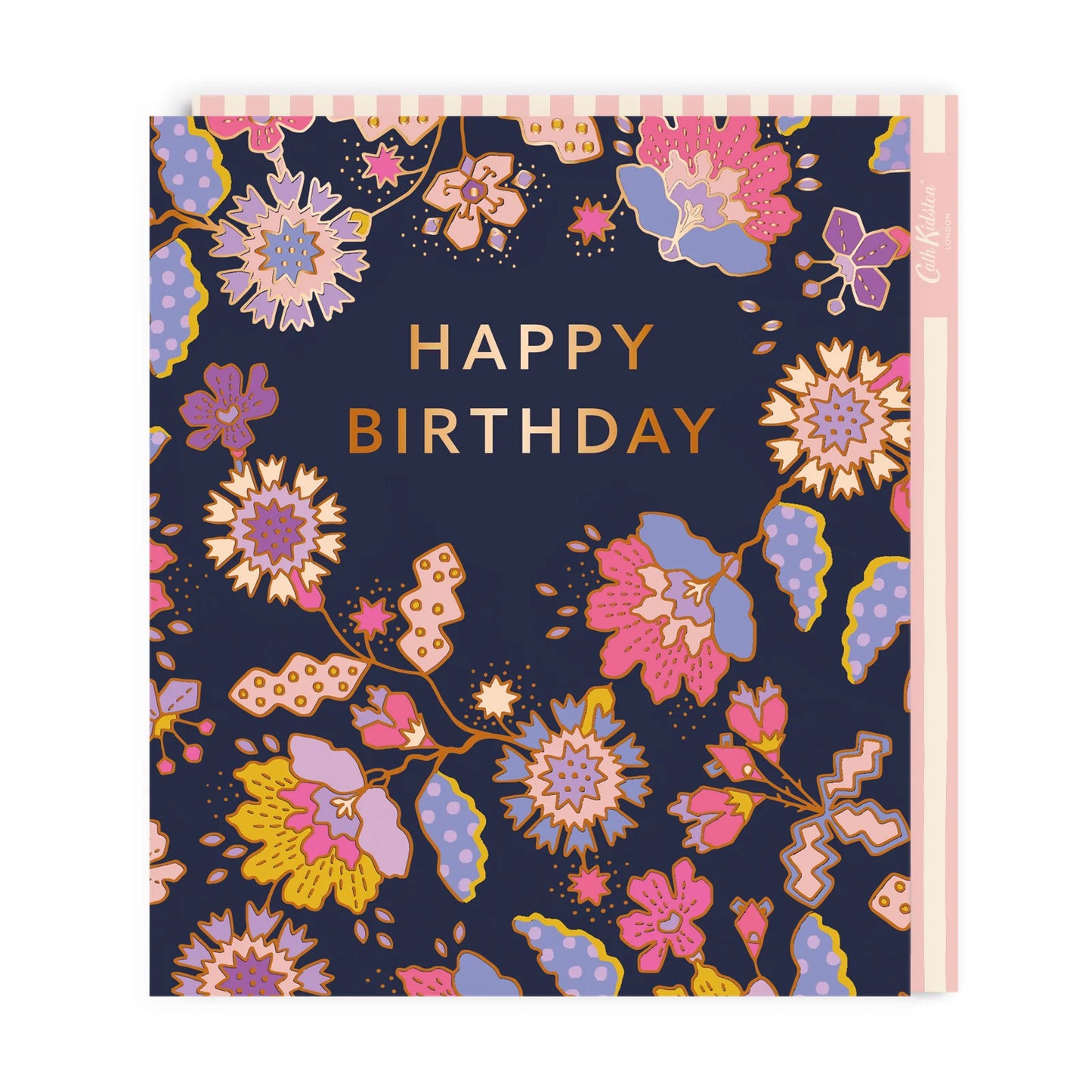 Happy birthday, navy flowers - Cath Kidston card