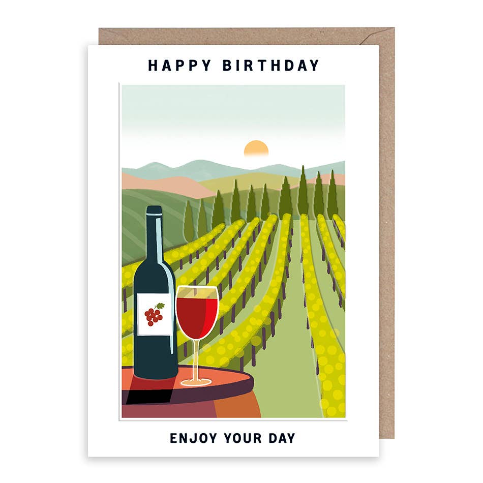 Happy Birthday - Enjoying wine at a Vineyard