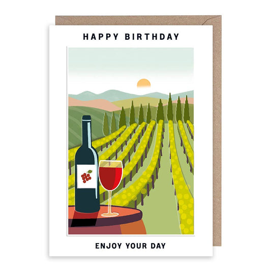 Happy Birthday - Enjoying wine at a Vineyard