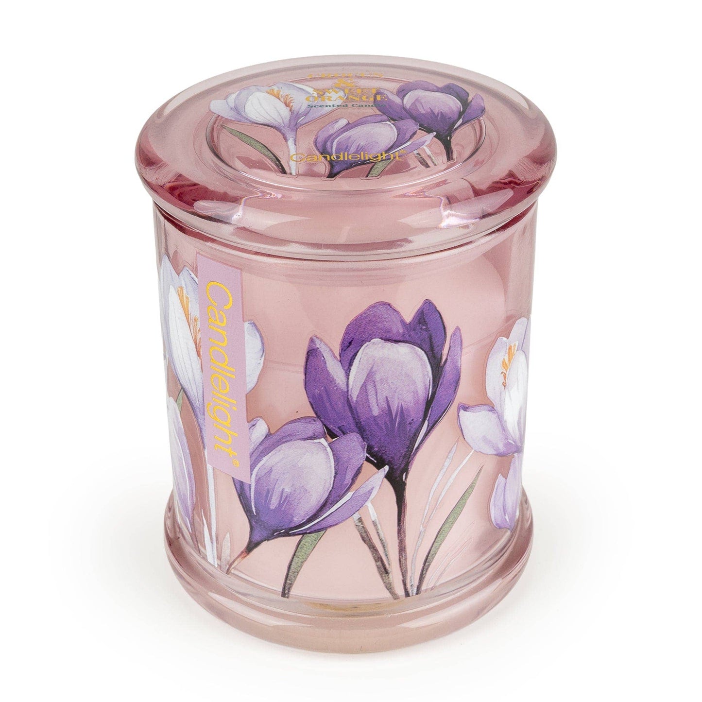 Large Glass Jar - Crocus & Sweet Orange 6pk
