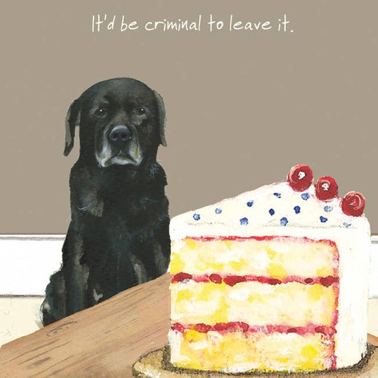 Black Labrador Greeting Card