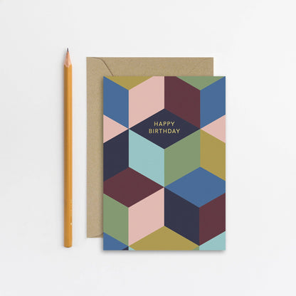 Cubist Birthday Card